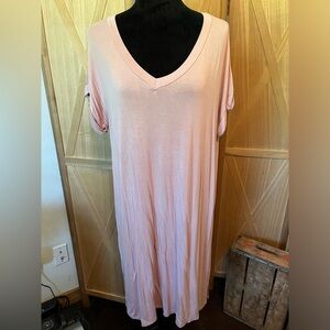 Dusty pink casual dress